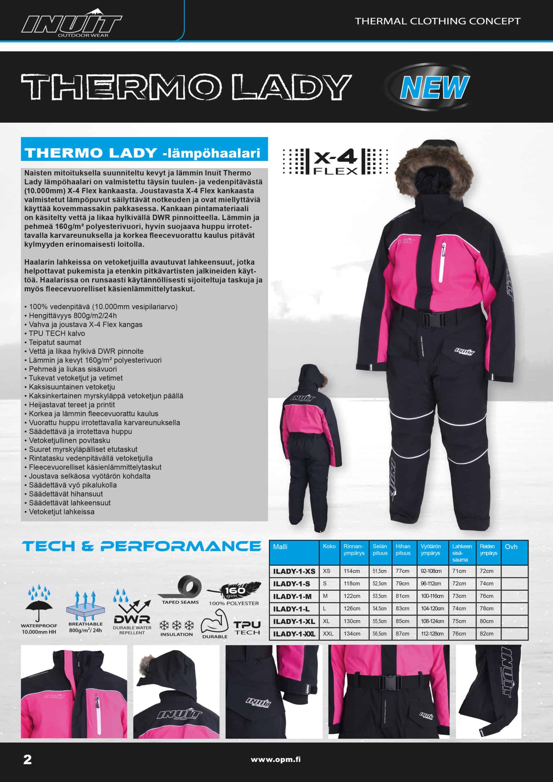 Inuit Thermo Lady 1 osainen lämpöpuku | Erä-Lindroos